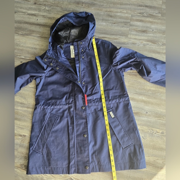 Hunter Navy Water-Resistant Cotton Smock Jacket 🌧️ Size M NWT - Picture 13 of 14